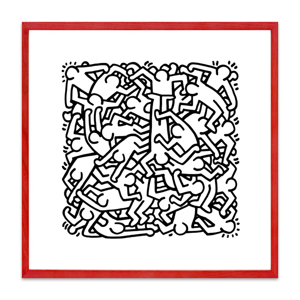 Framed Poster L Party of Life Invitation, 1986