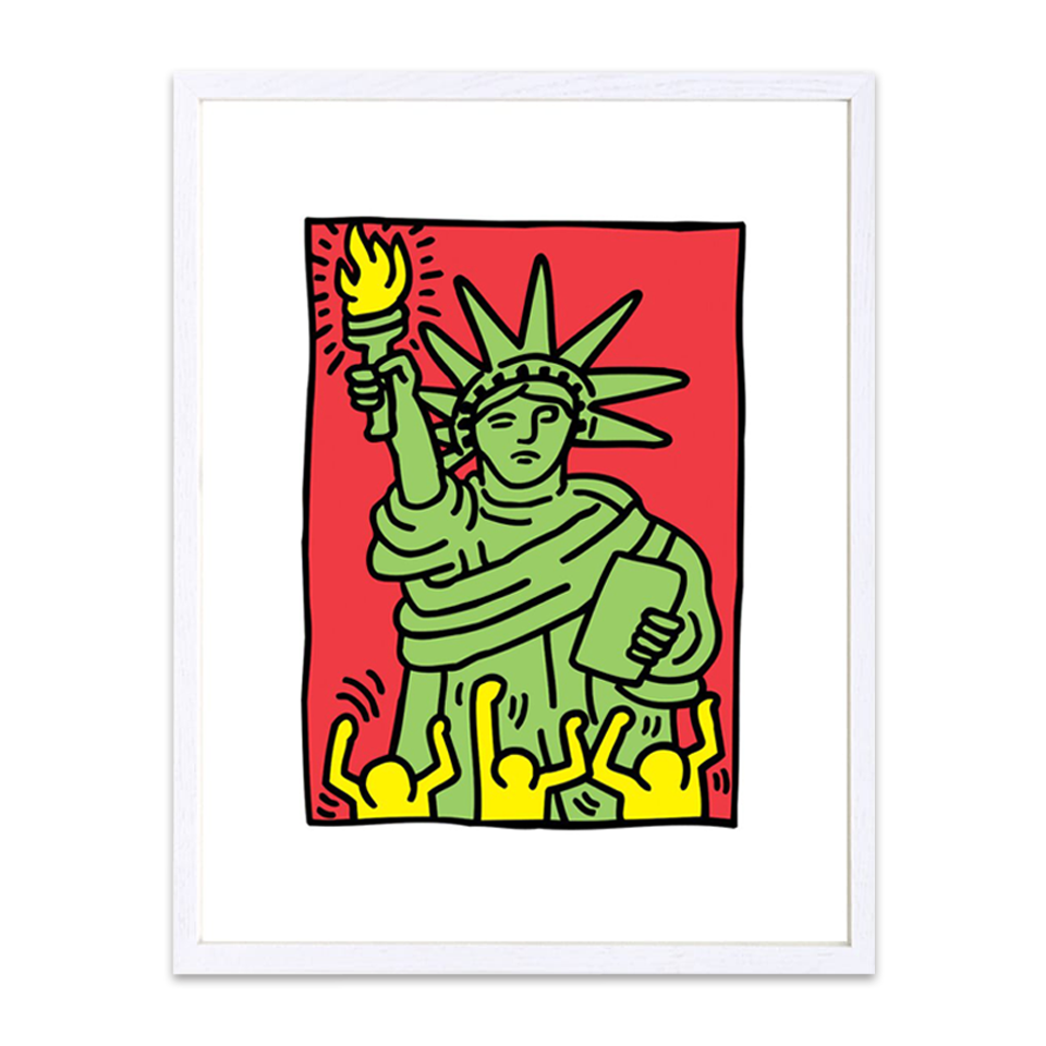 Framed Poster L Statue of Liberty, 1986