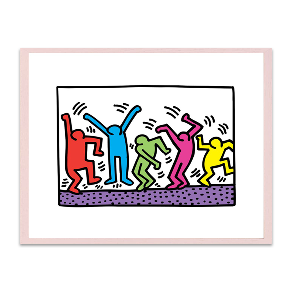 Keith Haring Framed Poster L Untitled (Dance)