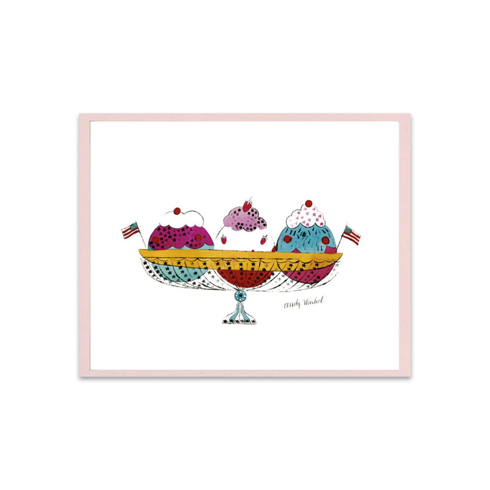 Andy Warhol Framed Poster S Ice Cream Dessert, c. 1959