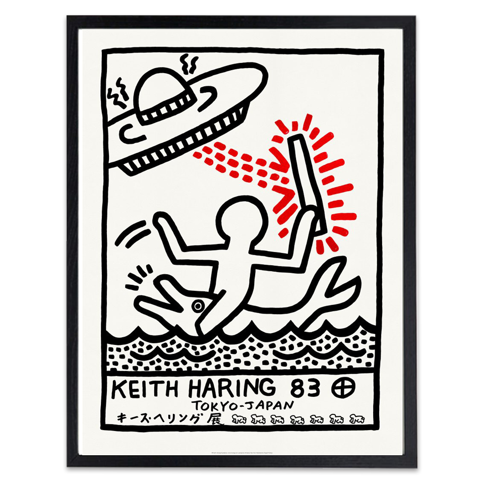 Keith Haring キース・ヘリング 額装ポスター Keith Haring 83 Keith Haring キース・ヘリング 額装ポスター Keith Haring 83