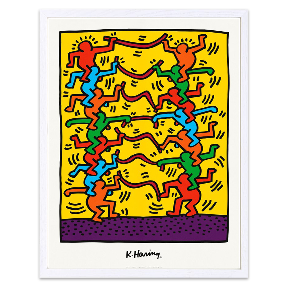 Keith Haring Framed Poster XL Keith Haring for Emporium Capwell 1985