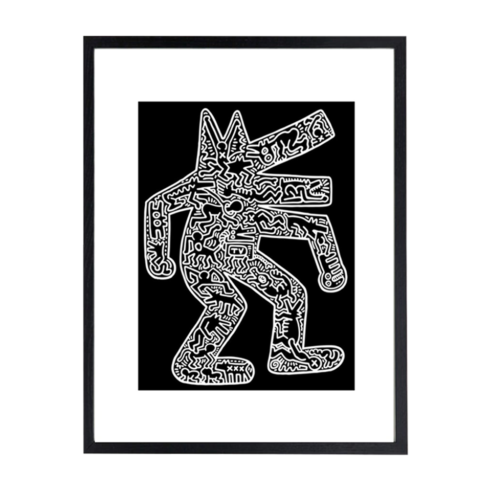 Keith Haring キース・ヘリング 額装ポスター Dog, 1985 – Nakamura