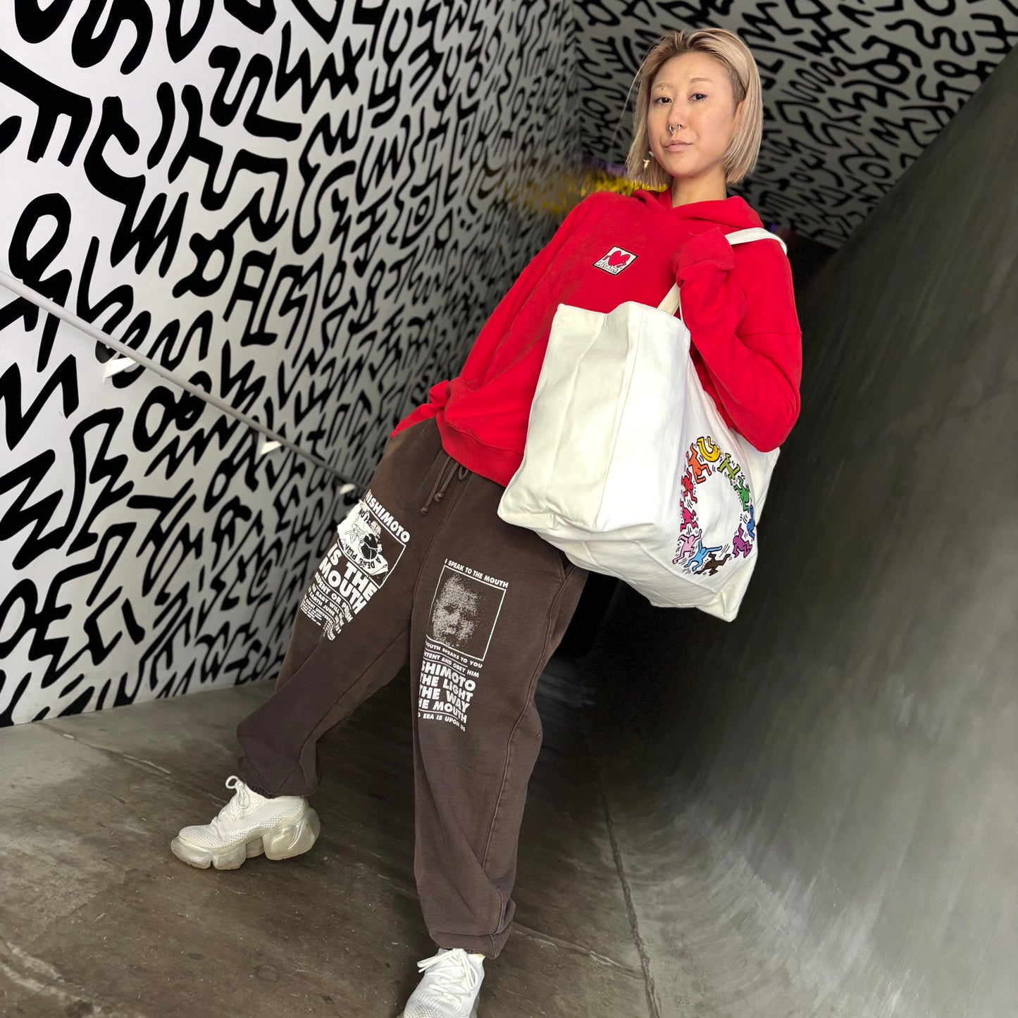 Reflect Studio Keith Haring Tote Bag "Figures"