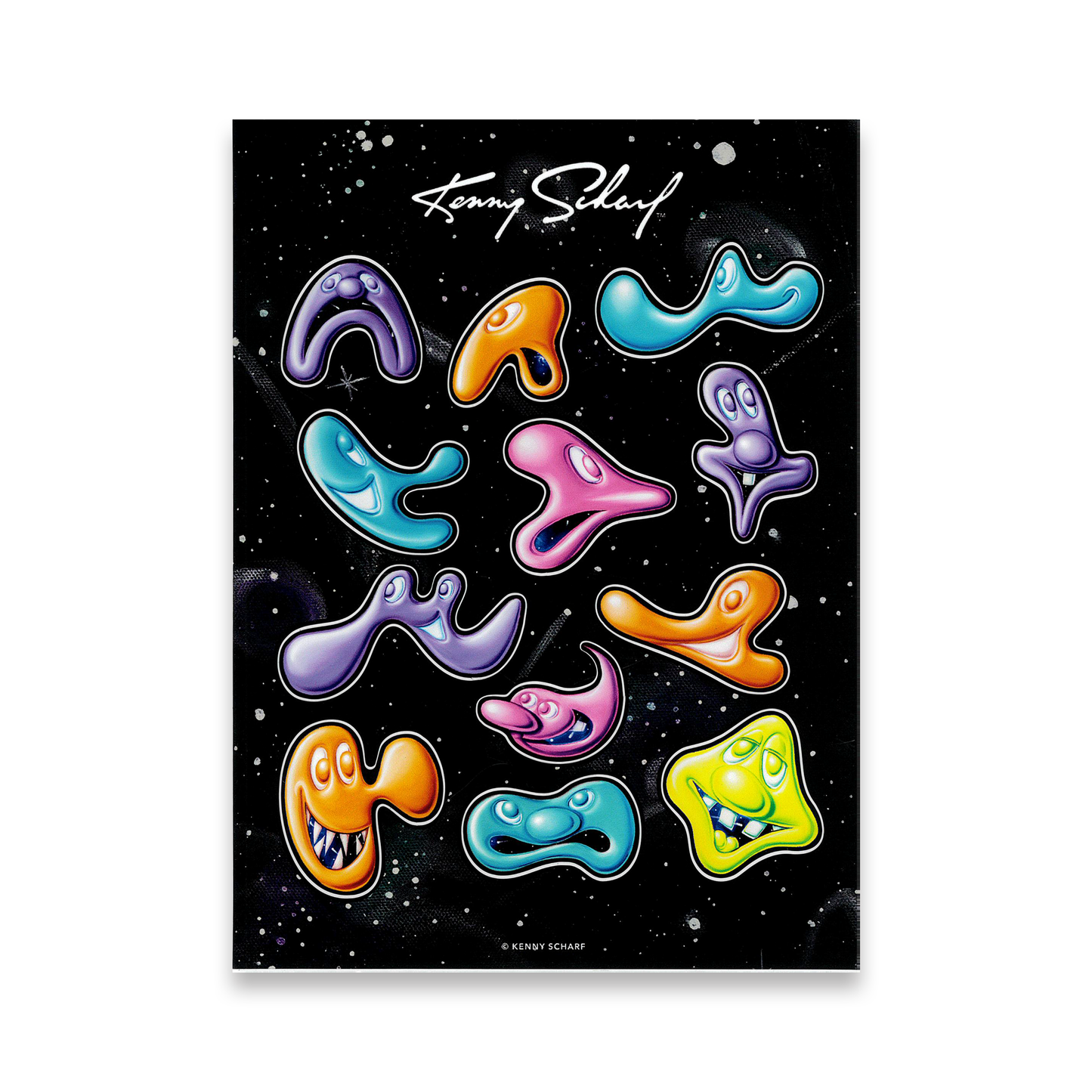 Kenny Scharf Sticker Pack "BLOBOSIS"