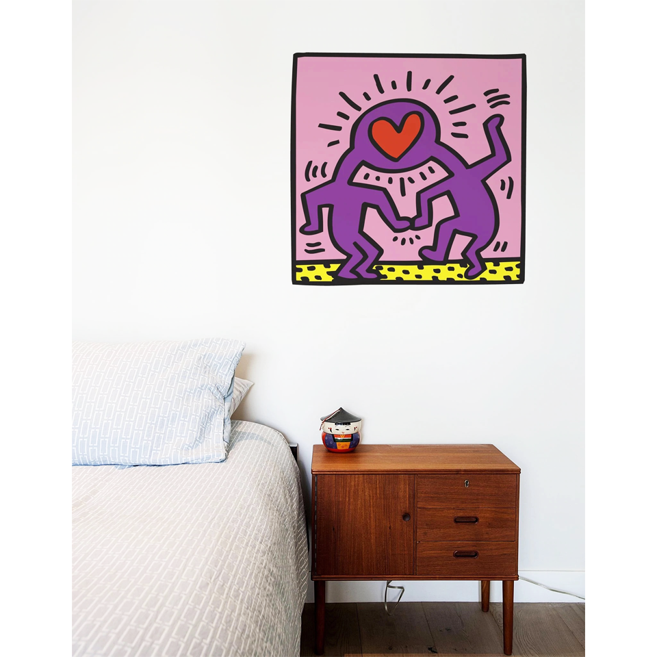 BLIK Keith Haring Wall Sticker Love Heads