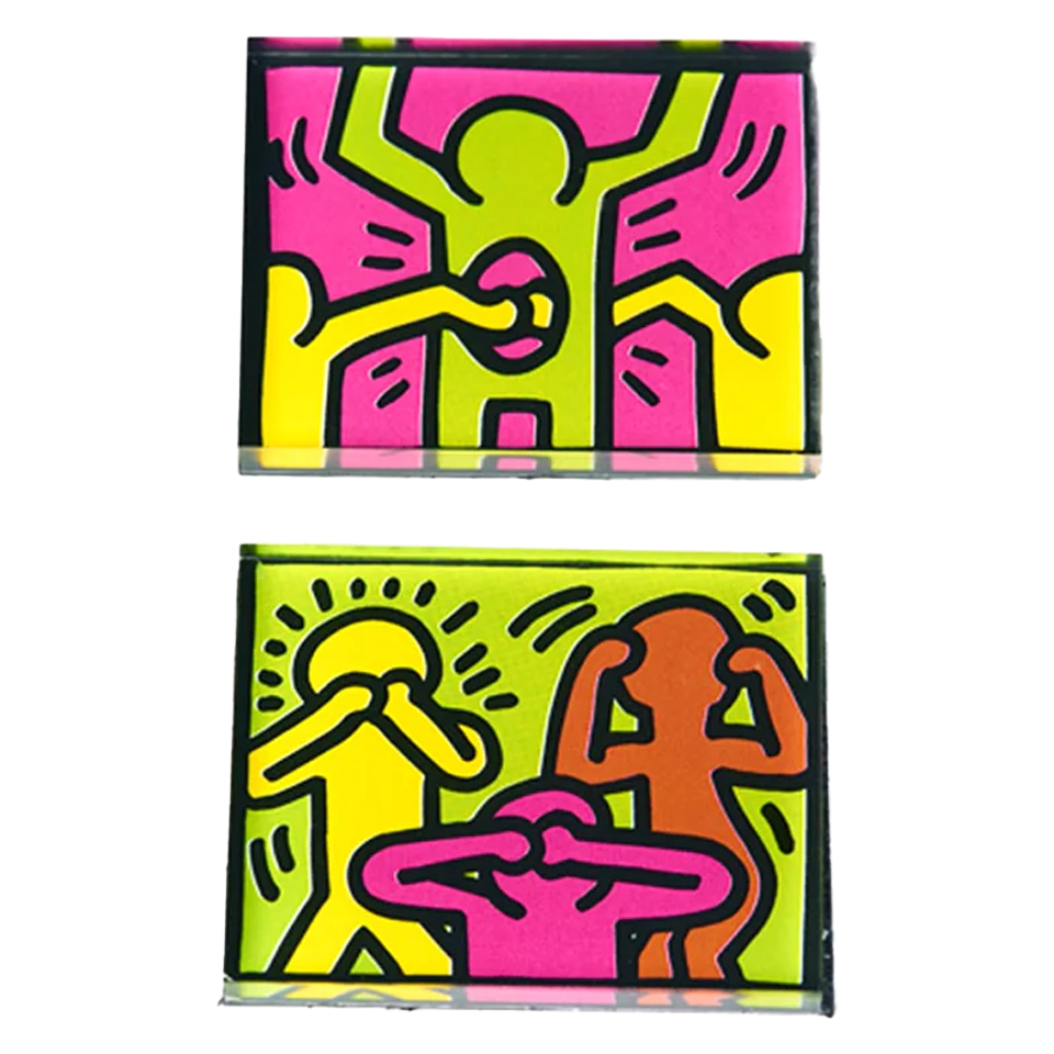 PINTRILL Keith Haring Magnet Set Hear Speak See