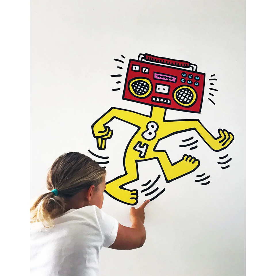 BLIK Keith Haring Wall Sticker Mr Boombox