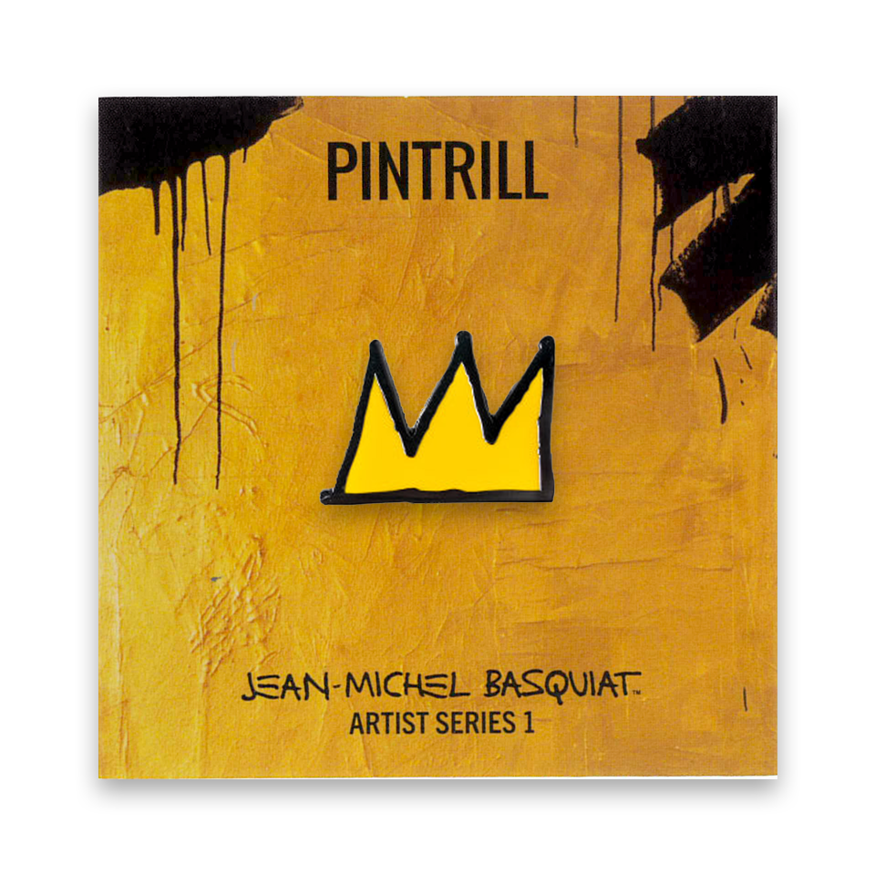 PINTRILL Basquiat バスキア ピンバッジ Crown Yellow – Nakamura