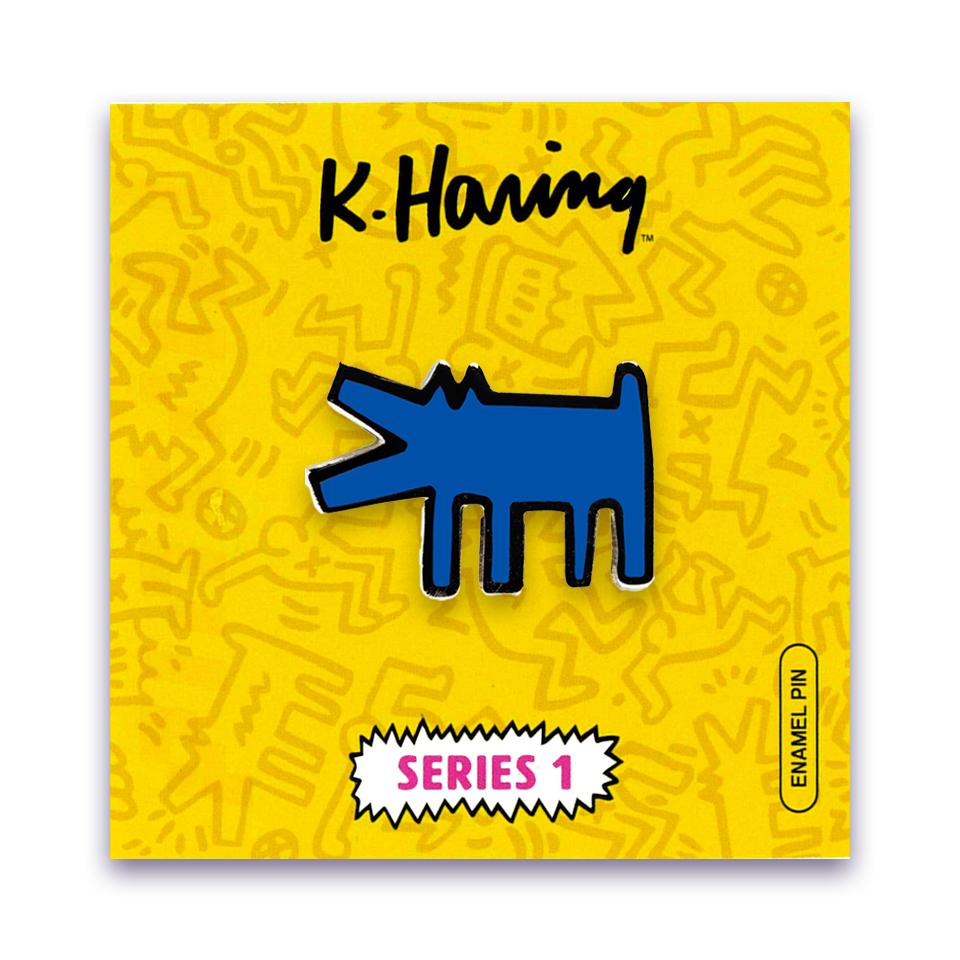 キース・ヘリングピンバッジ PINTRILL Keith Haring キース・ヘリング ピンバッジ Barking Dog