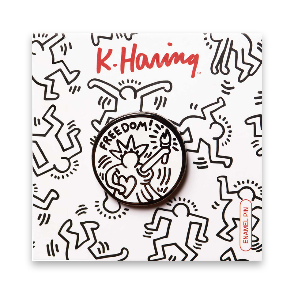 PINTRILL Keith Haring キース・ヘリング ピンバッジ Freedom PINTRILL Keith Haring キース・ヘリング ピンバッジ Freedom
