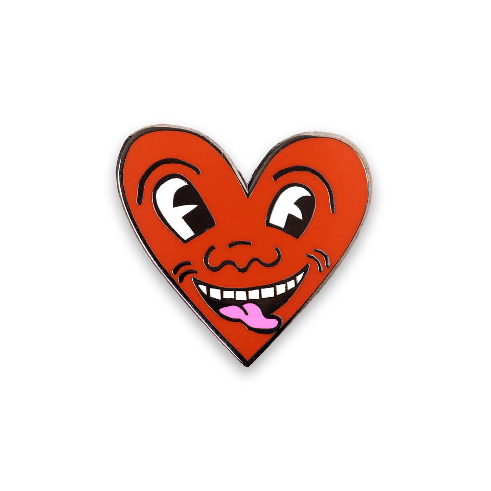 PINTRILL Keith Haring Pin Smiling Heart