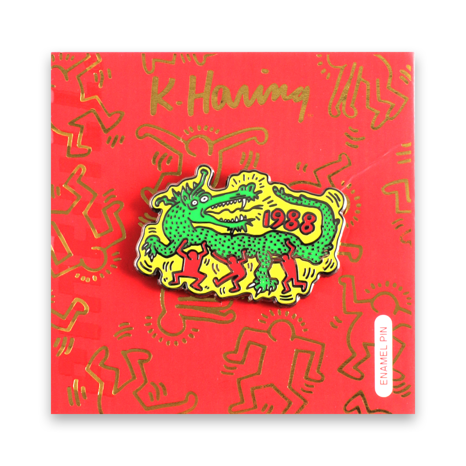 PINTRILL Keith Haring キース・ヘリング ピンバッジ Year of the