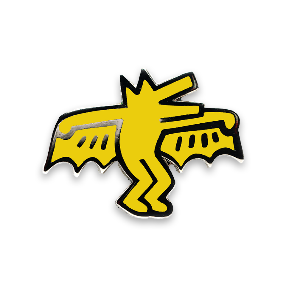 PINTRILL Keith Haring #3 Pin Bat Dog