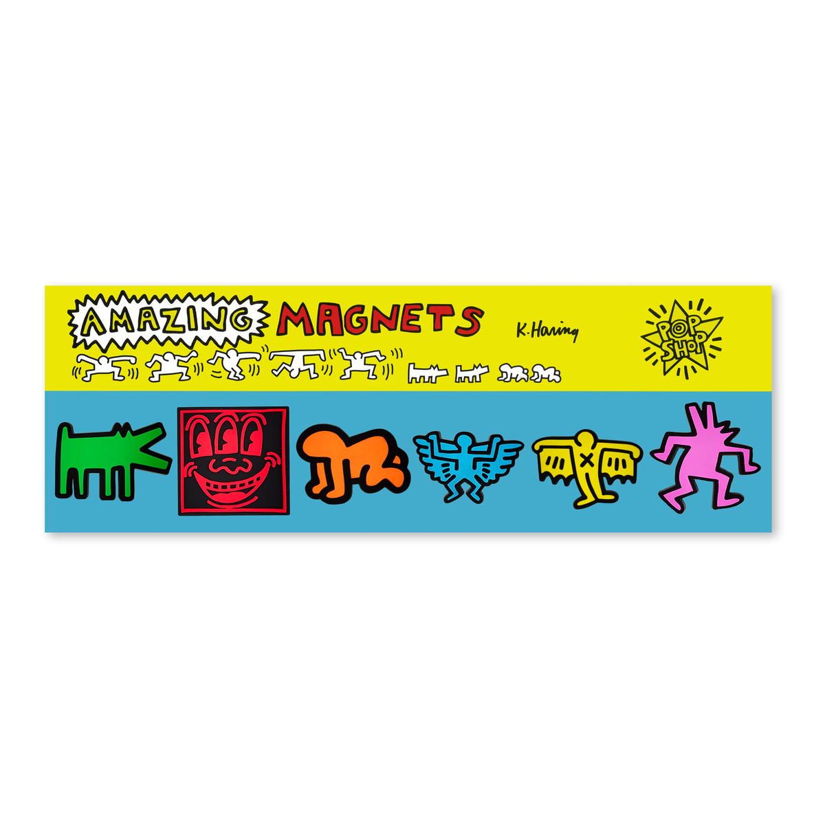 Pop Shop Keith Haring 6-Piece Puff Magnet Set