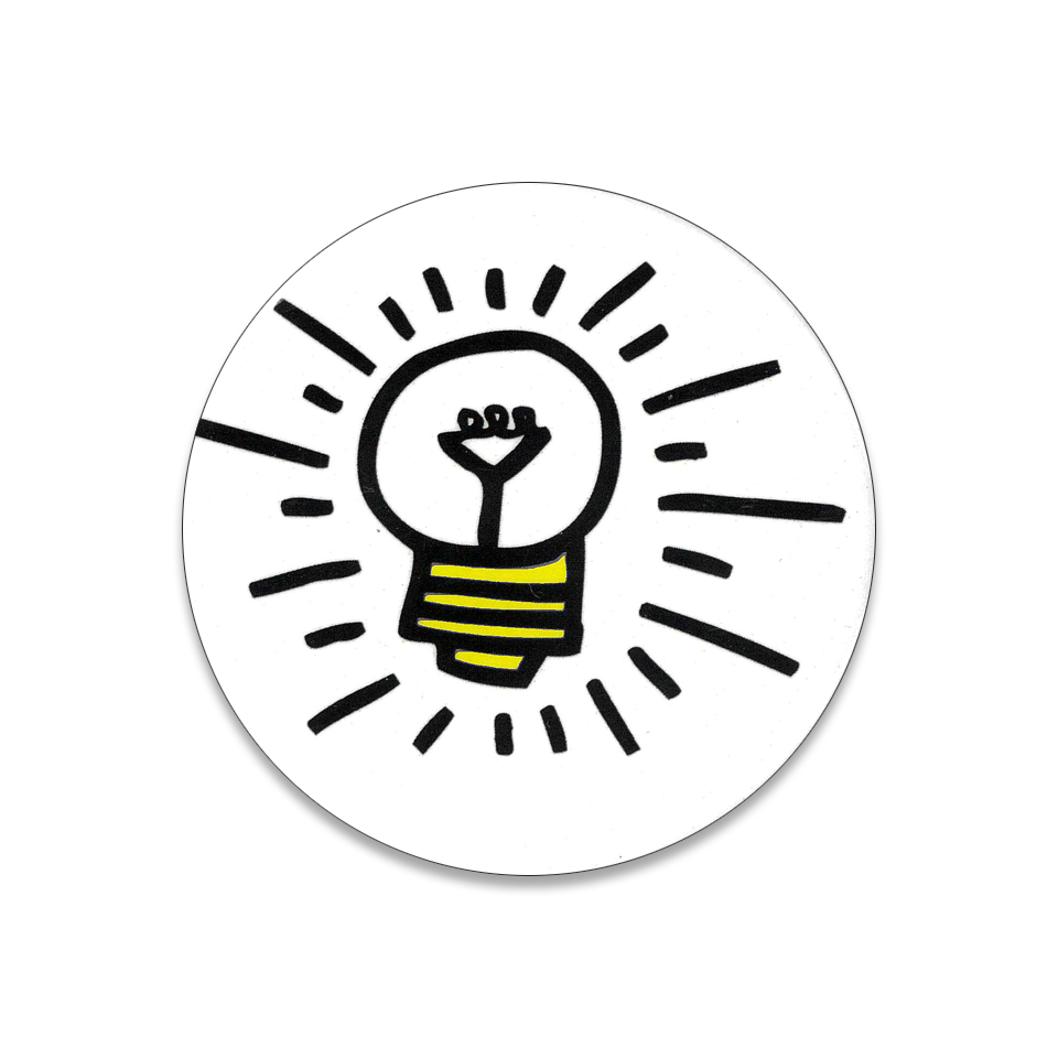 Deadstock Pop Shop Keith Haring "Lightbulb" Magnet