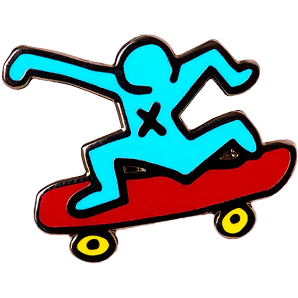 PINTRILL Keith Haring Pin Skateboarder