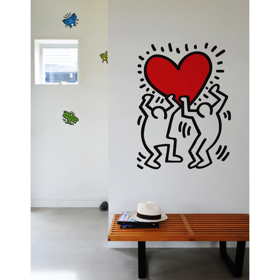 BLIK Keith Haring Wall Sticker Holding Heart