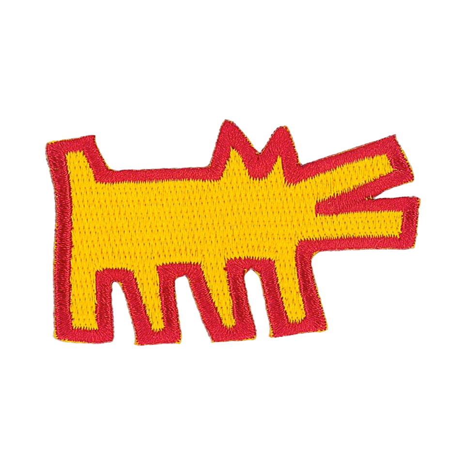 Keith Haring Patch Barking Dog