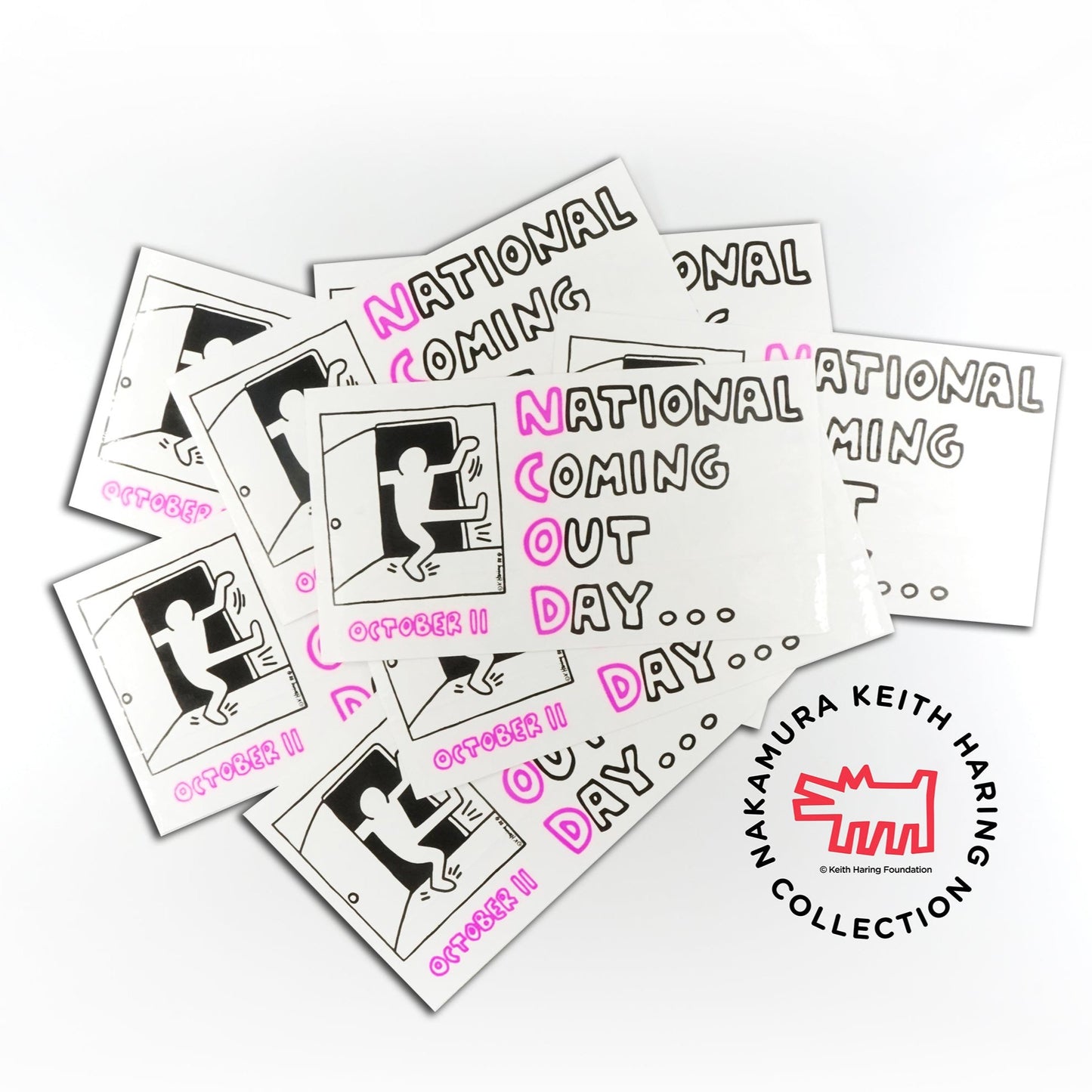 National Coming Out Day Keith Haring Bumper Sticker