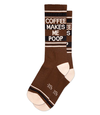 GUMBALL POODLE  Socks COFFEE MAKES ME POOP