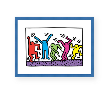 Keith Haring Framed Poster L Untitled (Dance)