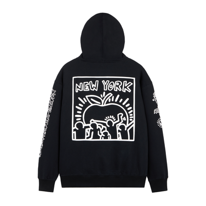 Alpha Industries × Keith Haring Graphic Hoodie "New York"