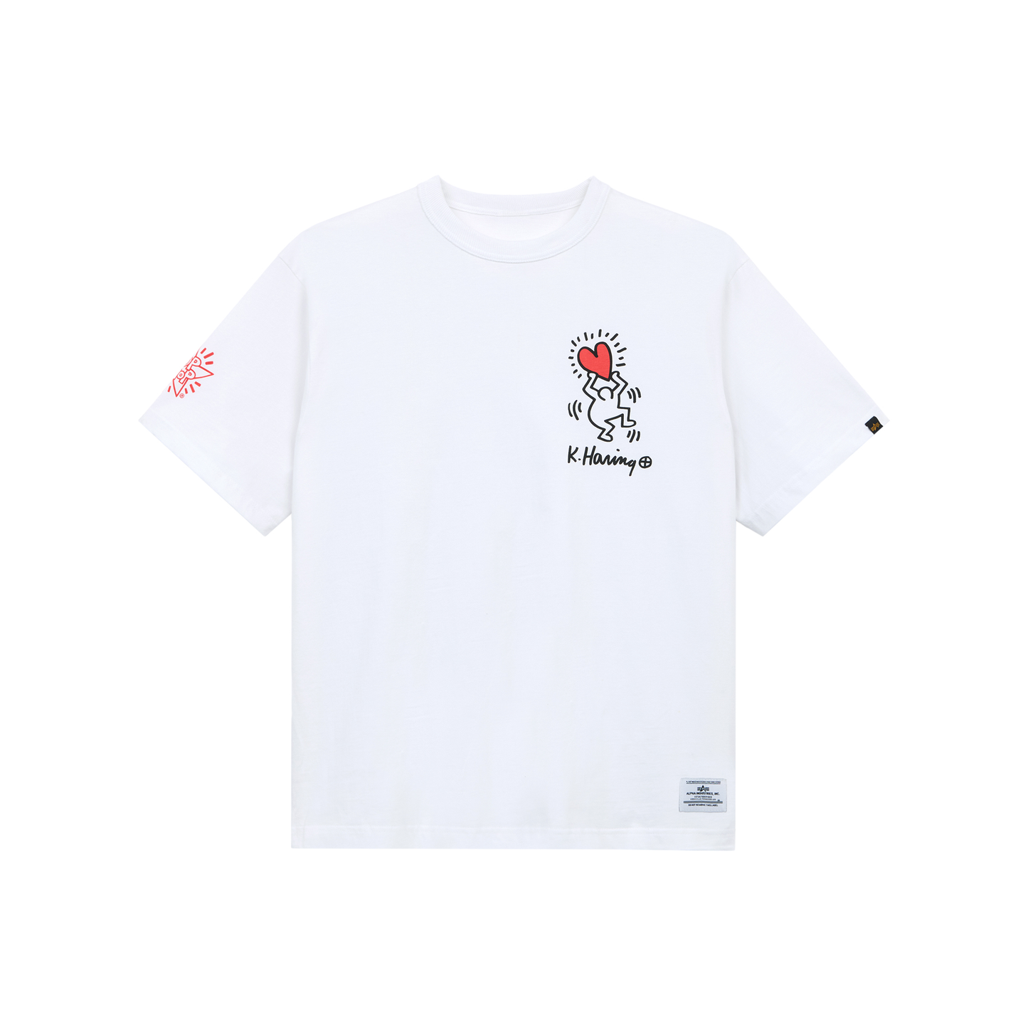 Alpha Industries × Keith Haring Graphic T-shirt "Heart Man"