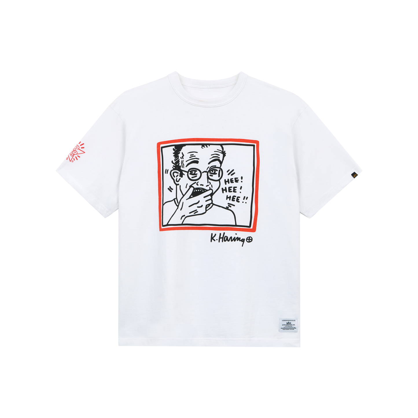 Alpha Industries × Keith Haring Graphic T-shirt "HEE! HEE! HEE!"