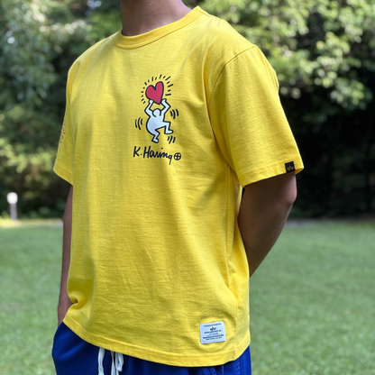 Alpha Industries × Keith Haring Graphic T-shirt "Heart Man"
