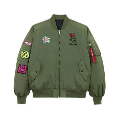 Alpha Industries × Keith Haring MA-1 Reversible Jacket