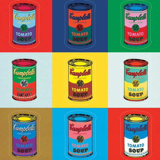 Andy Warhol Sticker Sheet S Soup Cans