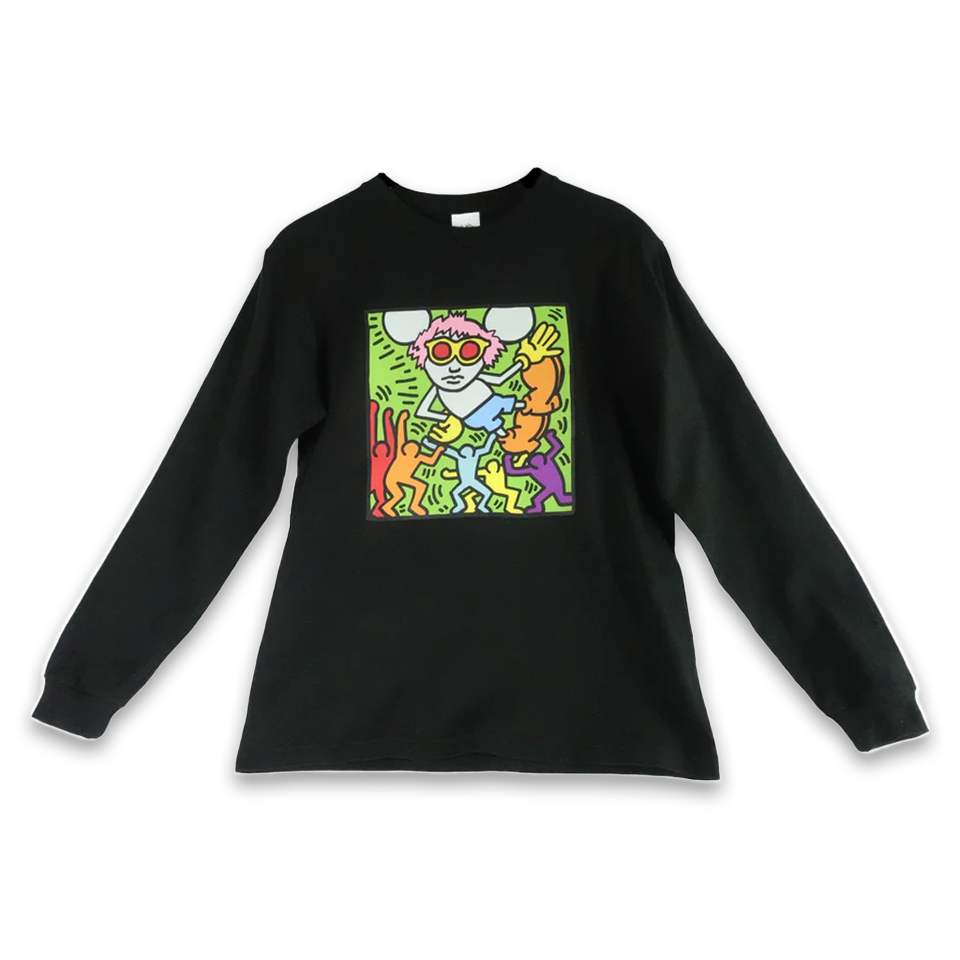 Andy Mouse Long Sleeve Tee Black