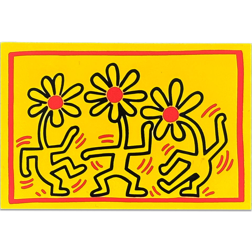 Apply Stickers Keith Haring Die-cut Sticker L "Flowers"