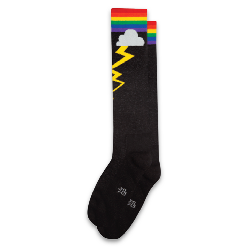 GUMBALL POODLE Athletic Knee Socks Rainbow Storm 321094-KARS