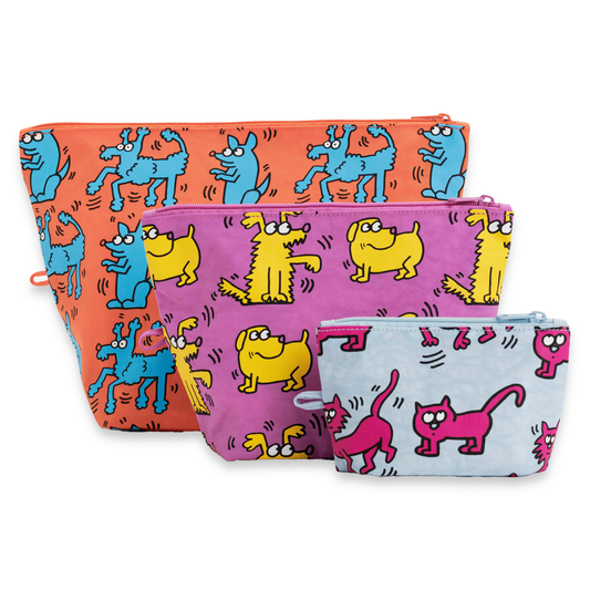 BAGGU GO POUCH SET Keith Haring Pets