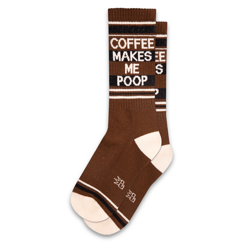 GUMBALL POODLE  Socks COFFEE MAKES ME POOP