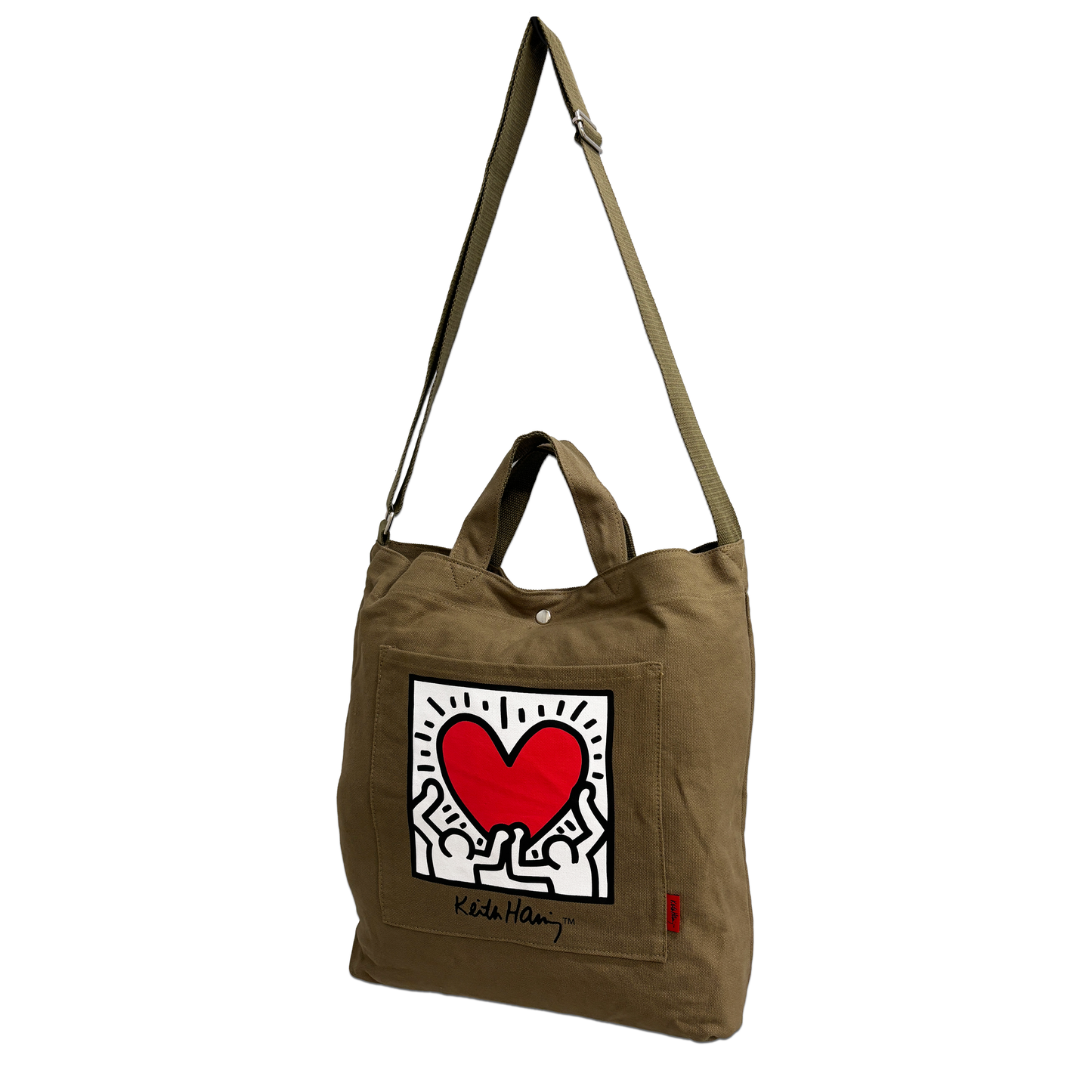 Cotton Canvas Tote #15511 Holding Heart