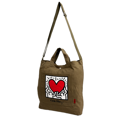 Cotton Canvas Tote #15511 Holding Heart