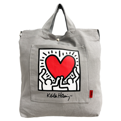 Cotton Canvas Tote #15511 Holding Heart