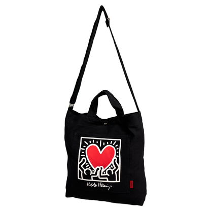 Cotton Canvas Tote #15511 Holding Heart