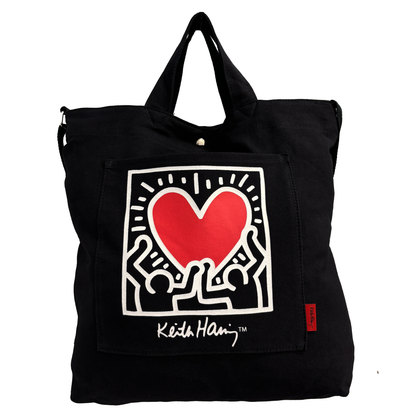 Cotton Canvas Tote #15511 Holding Heart