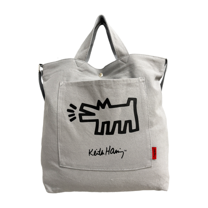 Cotton Canvas Tote #15515 Barking Dog