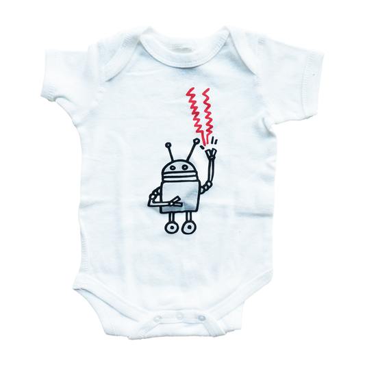 Deadstock Pop Shop Keith Haring "Robot" Baby Romper