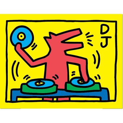 Die-cut Sticker M DJ Dog