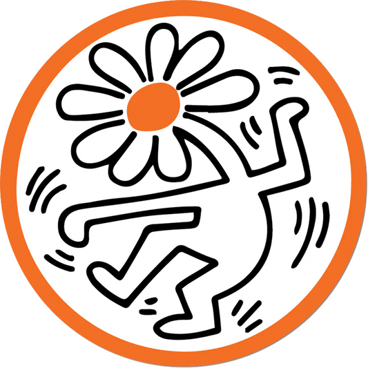 Die-cut Sticker M Dancing Flower