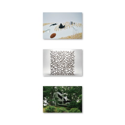 「北川原温 時間と空間の星座」ポストカード：展覧会アーカイブセット