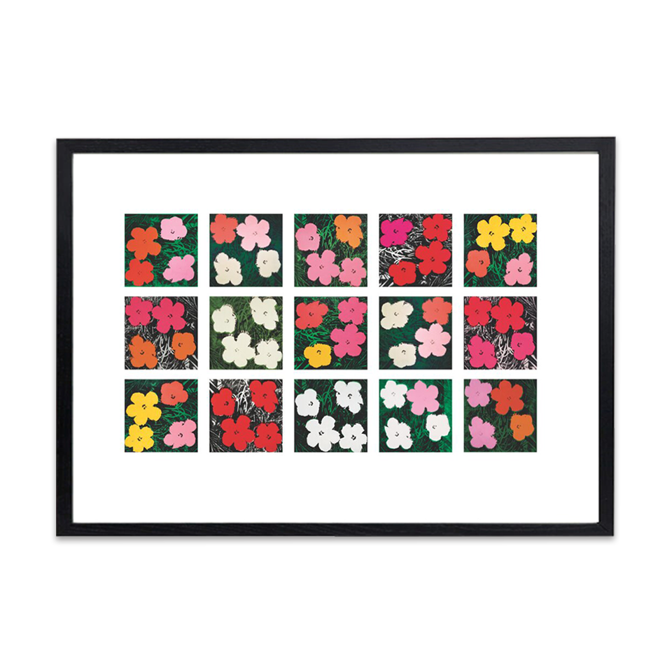 Andy Warhol Framed Poster L Flowers, 1964 - 1970