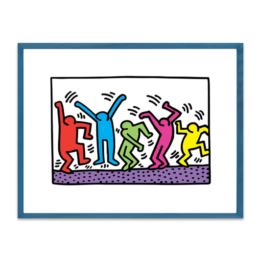 Keith Haring Framed Poster L Untitled (Dance)