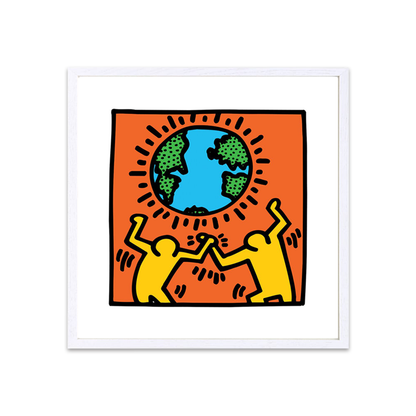 Keith Haring Framed Poster M Untitled (World)